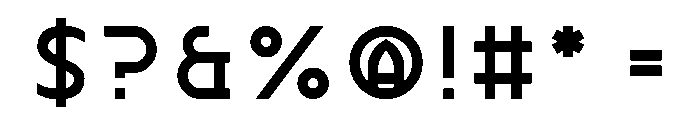 Knight Vision Font OTHER CHARS
