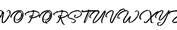 KnightornsFreePersonalUse-Scrip Font UPPERCASE