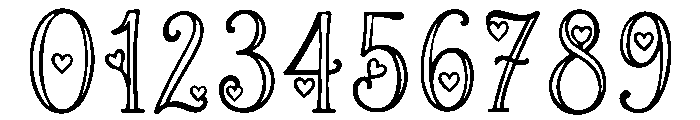 Knitheart Personal Use Regular Font OTHER CHARS
