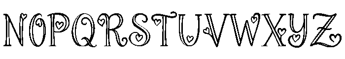 Knitheart Personal Use Regular Font UPPERCASE