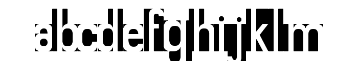 Knockout Font LOWERCASE