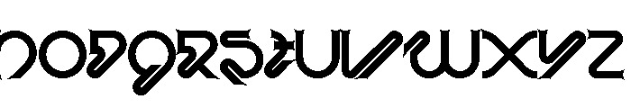 Knotted Contest Demo Regular Font LOWERCASE