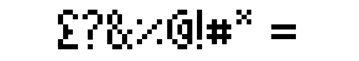 knitting pattern Regular Font OTHER CHARS