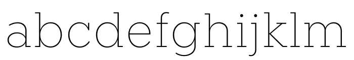 Knile ExtraLight Font LOWERCASE