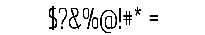 Knuckle-CondensedRegular Font OTHER CHARS