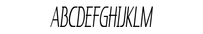 Knuckle-ExtracondensedItalic Font UPPERCASE