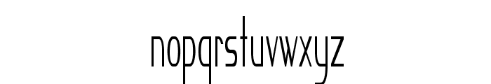 Knuckle-ExtracondensedRegular Font LOWERCASE