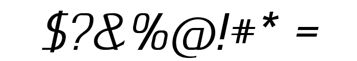 Knuckle-Italic Font OTHER CHARS