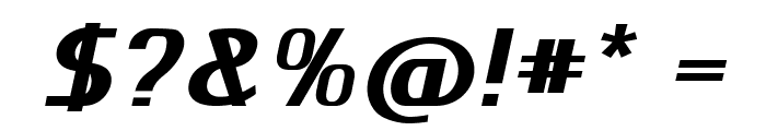 KnuckleBlack-BoldItalic Font OTHER CHARS