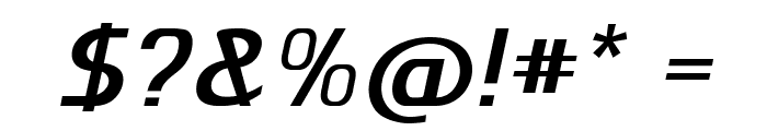 KnuckleBlack-Italic Font OTHER CHARS