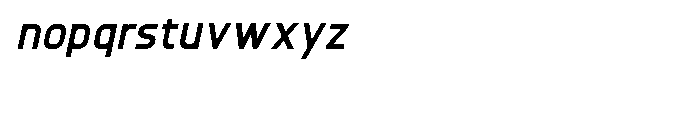Knul Extra Bold Italic Font LOWERCASE