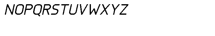 Knul Medium Italic Font UPPERCASE