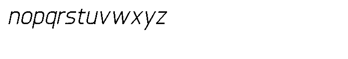 Knul Regular Italic Font LOWERCASE