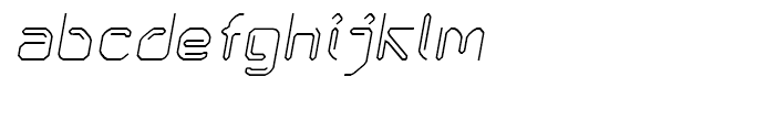 Kneeon Square Italic Font LOWERCASE