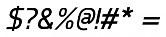Knul Medium Italic Font OTHER CHARS