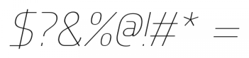 Knul UltraLight Italic Font OTHER CHARS