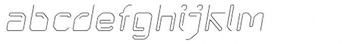 Kneeon Light Italic Font LOWERCASE