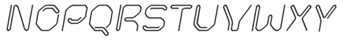 Kneeon Square Italic Font UPPERCASE