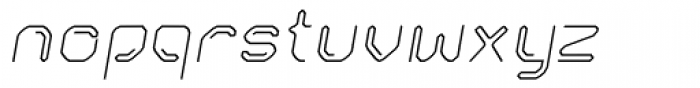Kneeon Square Italic Font LOWERCASE