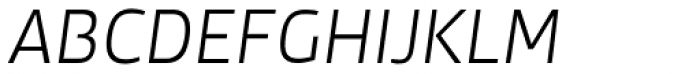 Knight Sans Light Italic Font UPPERCASE