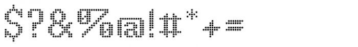 Knitmap Dotted Font OTHER CHARS