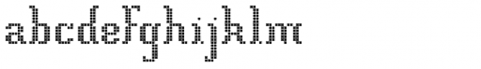Knitmap Pixeled Font LOWERCASE