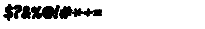 Knockwork Blue Font OTHER CHARS