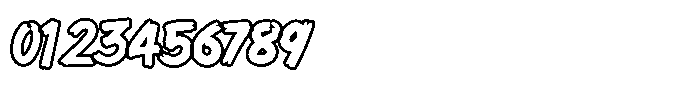 Knockwork Outline Font OTHER CHARS