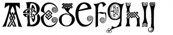 Knotwork Font LOWERCASE