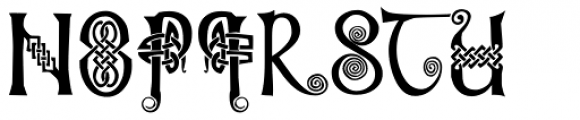 Knotwork Font LOWERCASE