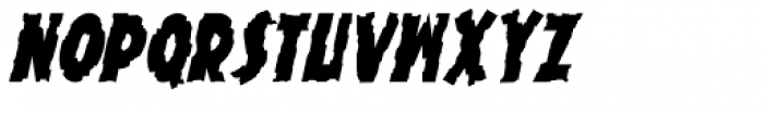 Knuckle Sandwich Krunchy Italic Font UPPERCASE