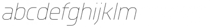Knul UltraLight Italic Font LOWERCASE