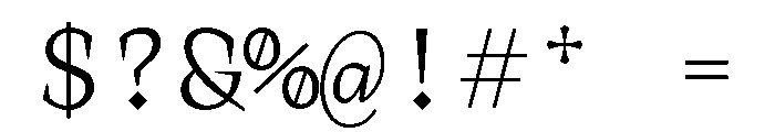 KnifMono Font OTHER CHARS