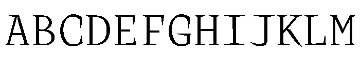 KnifMono Font UPPERCASE