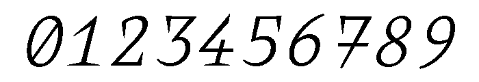 KnifMonoLimited Italic Font OTHER CHARS