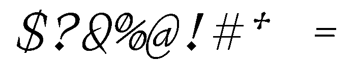 KnifMonoLimited Italic Font OTHER CHARS