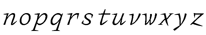 KnifMonoLimited Italic Font LOWERCASE