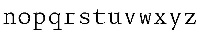 KnifMono Font LOWERCASE