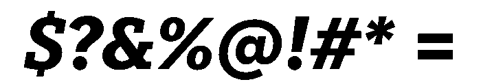 Knile BoldItalic Font OTHER CHARS