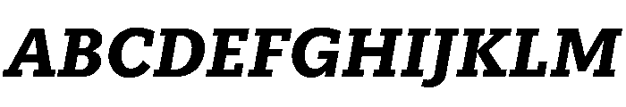 Knile BoldItalic Font UPPERCASE
