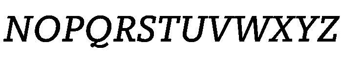 Knile MediumItalic Font UPPERCASE