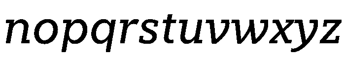 Knile MediumItalic Font LOWERCASE
