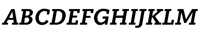 Knile SemiBoldItalic Font UPPERCASE