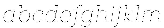 Knile ThinItalic FONT