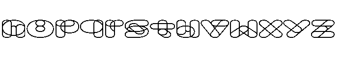 Knochen Extended Font LOWERCASE