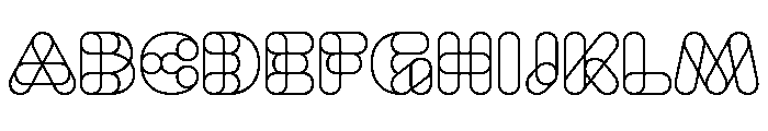 Knochen Normal Font UPPERCASE