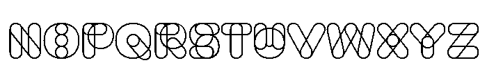 Knochen Normal Font UPPERCASE