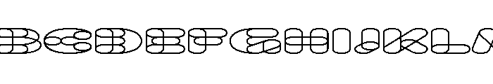 Knochen Wide Font UPPERCASE