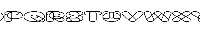 Knochen Wide Font UPPERCASE