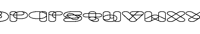 Knochen Wide Font LOWERCASE